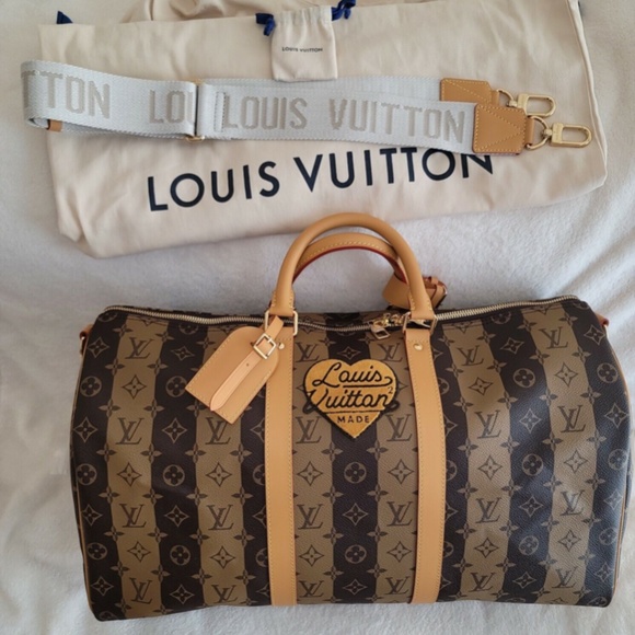 Louis Vuitton X NIGO LV2 BROWN Monogram Keepall 50 Virgil Abloh - Picture 2 of 4